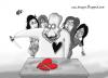 Cartoon: Cheat (small) by Nayer tagged man woman cheat fake love