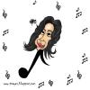 Cartoon: michael jackson (small) by Nayer tagged michael jackson music melody