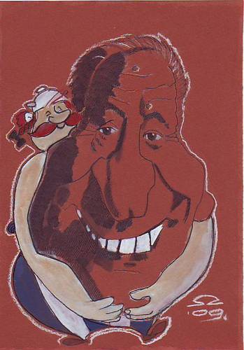 Cartoon: Albert Uderzo (medium) by zed tagged albert,uderzo,asterix,obelix,artist,france,paris,portrait,caricature