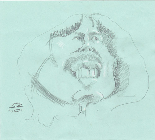 Cartoon: George Harrison (medium) by zed tagged georg,harrison,liverpool,england,beatles,los,angeles,usa,rock,music,portrait,caricature,guitar