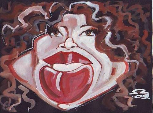 Cartoon: Oprah (medium) by zed tagged oprah,winfrey,usa,journalist,portrait,caricature