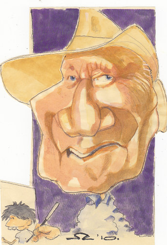 Cartoon: Otto Reisinger (medium) by zed tagged otto,reisinger,zagreb,croatia,artist,caricaturist,portrait,caricature