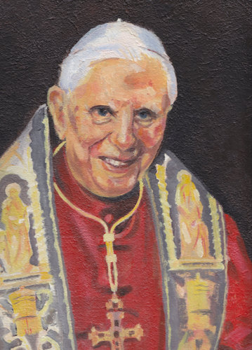 Cartoon: Pope Benedict XVI (medium) by zed tagged portrait,church,catholic,roman,vatican,italia,xvigermany,benedict,pope,ratzinger,aloisius,joseph