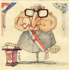 Cartoon: Franjo Tudjman (small) by zed tagged franjo,tudjman,hrvatska,croatia,independence,hdz,founder,of,croatian,democratic,union,politician,europe,portrait,caricature