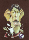 Cartoon: gareth bale (small) by zed tagged gareth bale cardiff wales footballer tottenham hotspur portrait caricature
