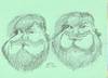 Cartoon: Jack Black (small) by zed tagged jack black santa monica california usa hollywood actor music portrait caricature famous people