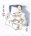 Cartoon: Liu Xiaobo (small) by zed tagged liu,xiaobo,china,human,rights,writer,nobel,peace,prize,portrait,caricature