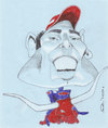 Cartoon: Mark Webber (small) by zed tagged mark webber australia sport f1 red bull portrait caricature