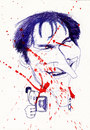 Cartoon: quentin tarantino (small) by zed tagged quentin,tarantino,knoxville,usa,film,violence,producerdirector,screenwriter