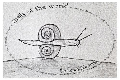Cartoon: the impossible snail - no.8 (medium) by schmidibus tagged unmöglichkeit,welt,schnecke