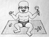 Cartoon: m.a.d (small) by schmidibus tagged baby,made,am,diwan