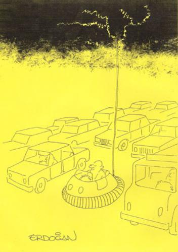 Cartoon: Individualism (medium) by ERDOGAN tagged traffic,cars,individual