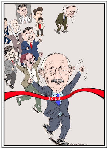 Cartoon: Kilicdaroglu.Election in Turkey (medium) by firuzkutal tagged election2023,election2023