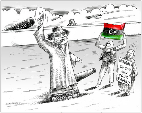 Cartoon: What.is.NATOs.mission.in.Libya? (medium) by firuzkutal tagged eu,union,european,twitter,facebook,algeria,tunisia,egypt,afghanistan,riots,us,usa,alliance,middleeast,zone,diplomacy,security,gaddafi,libya,intervening,interve,defence,north,otan,peace,freedom,family,nato