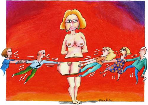 Cartoon: Women as a sexual object (medium) by firuzkutal tagged woman,man,love,