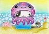 Cartoon: Kitty or Squid (small) by Metalbride tagged katze