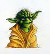 Cartoon: Yoda (small) by Jupp tagged yoda star wars cinema kino kult jedi jupp illustration toon cartoon fan science fiction