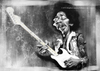 Cartoon: Jimi Hendrix (small) by slwalkes tagged jimi hendrix stephen lorenzo walkes digital painting wacom caricature