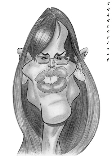 Cartoon: Jennifer Garner (medium) by shar2001 tagged caricature,jennifer,garner