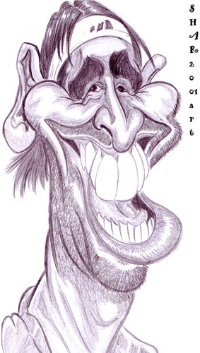 Cartoon: Marcos Baghdatis (medium) by shar2001 tagged baghdatis,marcos,caricature