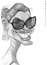 Cartoon: Anne Hathaway (small) by shar2001 tagged caricature,anne,hathaway,actress,usa