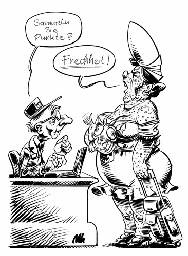 Cartoon: punkte (medium) by herr Gesangsverein tagged tja