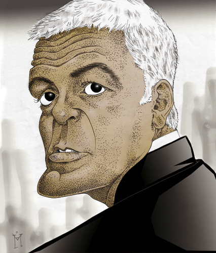 Cartoon: George Clooney (medium) by Mattia Massolini tagged george,clooney,caricature