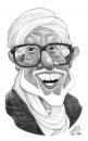 Cartoon: Sheikh Hassan Al-Turabi - Sudan (small) by tamer_youssef tagged sheikh hassan al turabi sudan politics religion catoon caricature portrait pencil art sketch by tamer youssef egypt