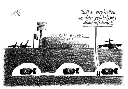 Cartoon: A Bomben (medium) by Stuttmann tagged bombe,bomben,akw,atomkraft,bombe,bomben,akw,atomkraft