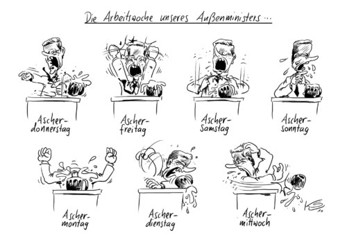 Cartoon: Ascher... (medium) by Stuttmann tagged aschermittwoch,westerwelle,guido,fdp,hartz4,aschermittwoch,koalition,schwarz,gelb,cdu,csu,fdp,streit,dauerstreit,guido westerwelle,angela merkel,guido,westerwelle,angela,merkel