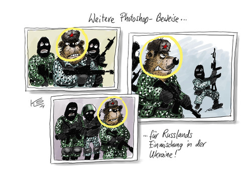 Cartoon: Beweise (medium) by Stuttmann tagged ukraine,russland,putin