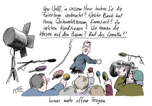 Cartoon: Christian Wulff (medium) by Stuttmann tagged privatkredit,wulff,geerkens,maschmeyer