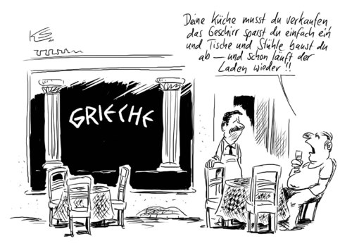 Cartoon: Grieche (medium) by Stuttmann tagged grieche,restaurant,griechenland,finanzen,schulden,grieche,restaurant,griechenland,finanzen,schulden