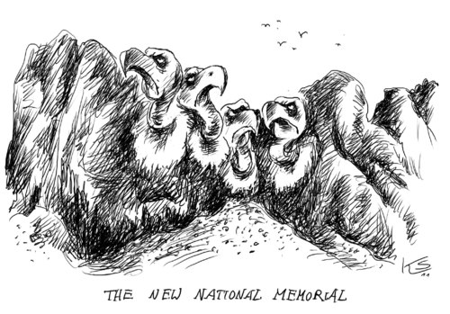 Cartoon: Memorial (medium) by Stuttmann tagged memorial,usa