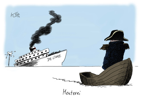 Cartoon: Meuterei (medium) by Stuttmann tagged lafontaine,linke