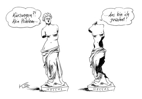 Cartoon: Milo (medium) by Stuttmann tagged griechenland,krise,eu,euro,hellas,venus,milo,kürzungen,griechenland,krise,eu,euro,hellas,venus,milo,kürzungen