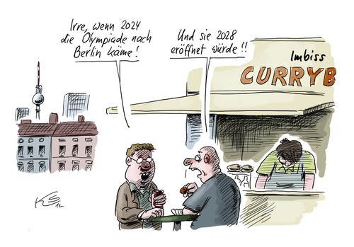 Cartoon: Olympia (medium) by Stuttmann tagged flughafen,berlin,brandenburg,airport,olympia,2024