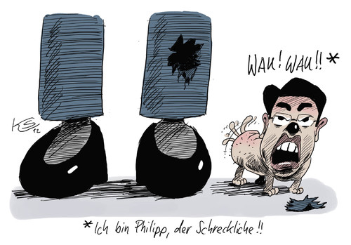 Cartoon: Philipp (medium) by Stuttmann tagged rösler,fdp,koalition