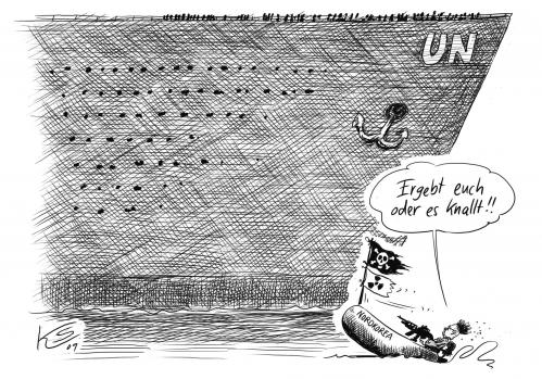 Cartoon: Pirat Kim (medium) by Stuttmann tagged nordkorea,kim,raketentest,raketen,atomar,atomwaffen,un,provokation,nordkorea,korea,kim jong il,raketentest,raketen,atomar,atomwaffen,un,provokation,diktator,angriff,verteidigung,sicherheit,waffen,waffe,atomwaffe,kim,jong,il