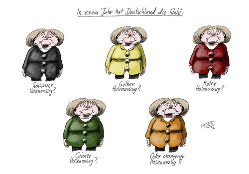 Cartoon: Wahl (medium) by Stuttmann tagged wahl,2013,kanzlerin,merkel