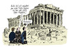 Cartoon: Säulen (small) by Stuttmann tagged eurokrise eurozone griechenland eu iwf ezb eurobonds bonds