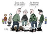 Cartoon: Schweigeminute (small) by Stuttmann tagged neonazis,rassismus,nazis,schweigeminute