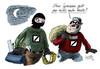 Cartoon: Sponsor (small) by Stuttmann tagged deutsche,bank