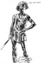 Cartoon: Charcoal sketch DavidandGoliath (small) by remyfrancis tagged bernini,italian,sculptor,charcoal,sketch,parable