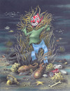 Cartoon: Clownfish (small) by ozbek tagged ecology