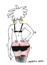 Cartoon: sexy lady eyes back (small) by martin guhl tagged sexy lady eyes back man frau hintern augen