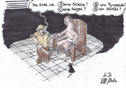 Cartoon: Frage-Antwort-Spiel (medium) by tobelix tagged tobelix,millionär,wird,wer,antwort,frage,inquisition