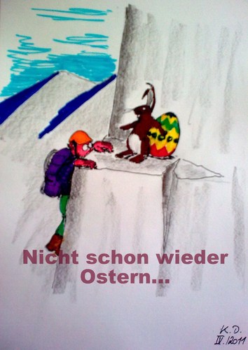 Cartoon: Ostern naht (medium) by tobelix tagged surprise,überraschung,mountaineer,bergsteiger,eggs,ei,easter,ostern,hase,bunny,tobelix