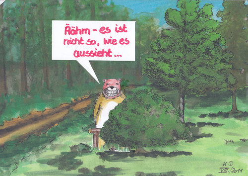 Cartoon: Charmin Bär (medium) by tobelix tagged charmin,bär,bear,verschwunden,disappeared,tobelix