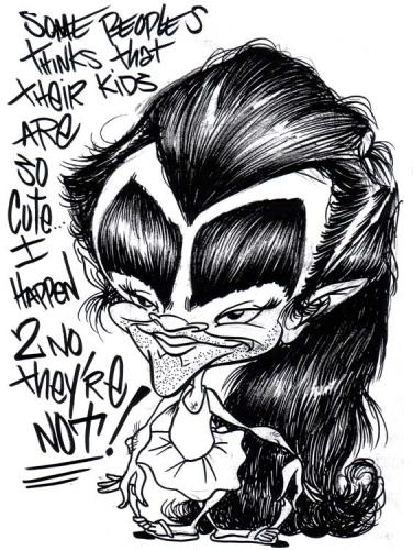 Cartoon: Shave your hairy kidd (medium) by subwaysurfer tagged caricature,children,child,girl